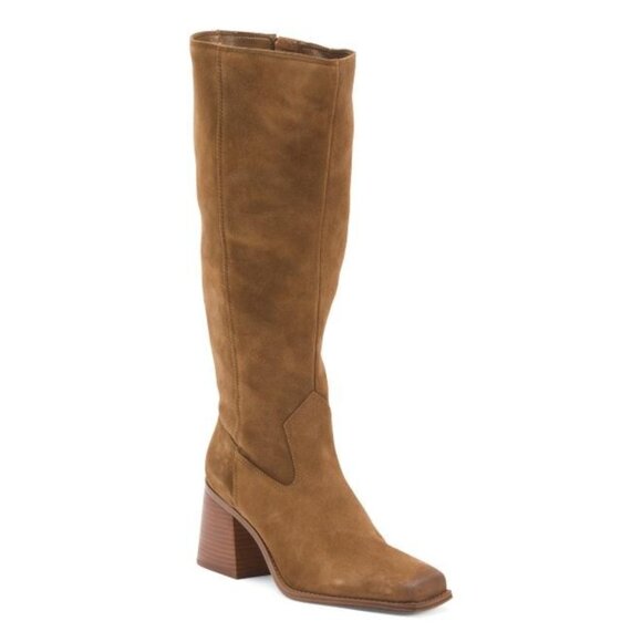 Vince Camuto Shoes - VINCE CAMUTO Made In Brazil Suede Sangeti Wide Calf Tall Boots